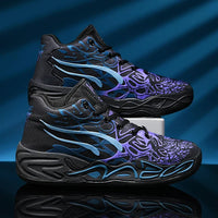 Basketball Shoes Men Field Training High-top Comfortable Non-slip Sports Footwear Luxury Lace-up Flat Sneakers for Men Good Vibrations
