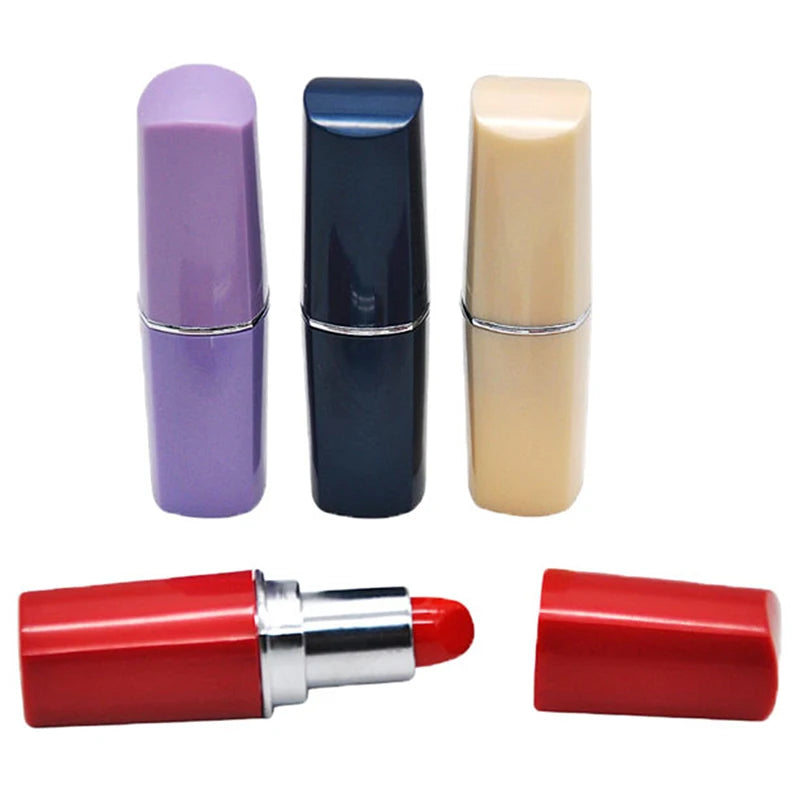 1pc Lipstick Secret Stash Safe Diversion Conceal Hidden Compartment Fake Pill Box Random Color Medicine Container Organizer Good Vibrations