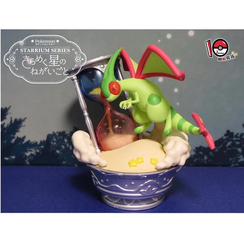 Pokemon Starrium Scene Series Blind Box Toys Ampharos Flygon Ponyta Plusle Minun Mew Pikachu Doll Toys Collect Ornaments Good Vibrations