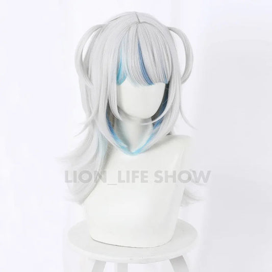 VTuber Hololive English Cosplay Gawr Gura Wig Cute Wig Hololive English Cosplay Hair Gawr Gura headdress Good Vibrations