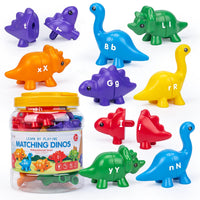 Matching Dinosaur Toy With storage bucket Montessori Toys for Kids Counting Learning Toys for Toddlers Children Development Game Good Vibrations
