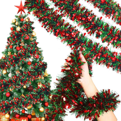 2M Merry Christmas Decorations Strip Ribbon Christmas Tree Ornament Bears Gingerbread People Snowmen New Year Supplies Red Green Good Vibrations