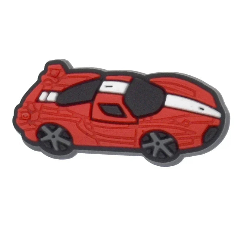Shoe Charms for Crocs Accessories
 Sports Car Shoes Charm for Croc Decorations Pins Men Accessory Jeans Woman Clogs Clips Badges Good Vibrations