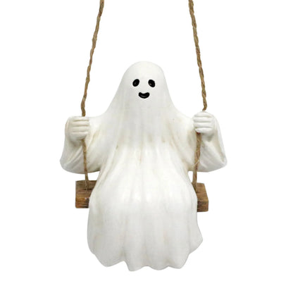 Halloween Decorations Ghost Figurines Halloween Ghost Hanging Ornament for Halloween Holiday Parties Decor Good Vibrations