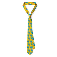 Fashion Adult Tie 8cm Wide Polyester Cartoon Yellow Duck Series Cute Accessories Novelty Design Wedding Business Fashion Gravata Good Vibrations