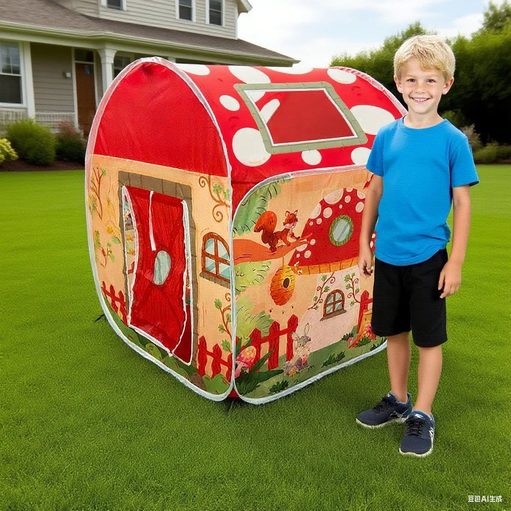 Children's Indoor Tent Toys Playhouse House Garden Foldable Tent Ocean Ball Pool Girl Boy Gift Game Boys and Girls Folding Good Vibrations
