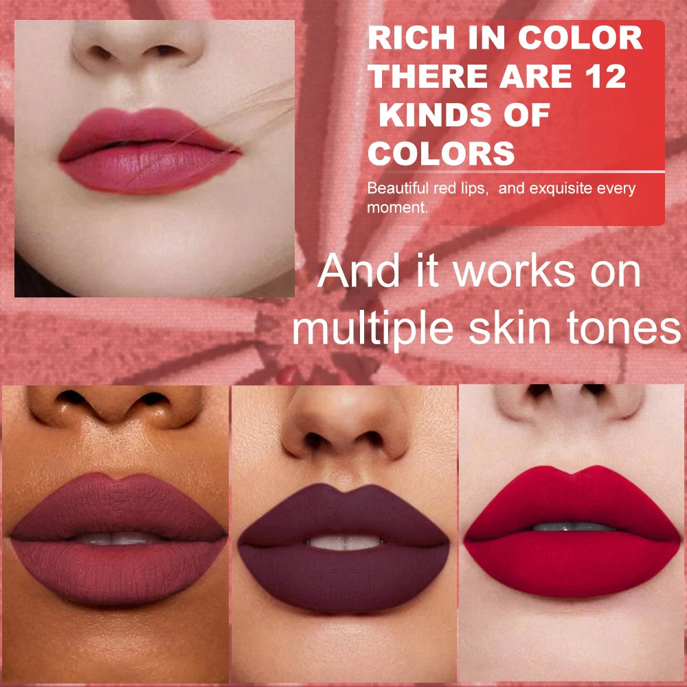 6pcs Lip Liner Pen Set Long-Lasting, Waterproof Sweatproof, Easy Coloring Non-fading Color Rendering Lip Gloss Set Beauty Makeup Good Vibrations