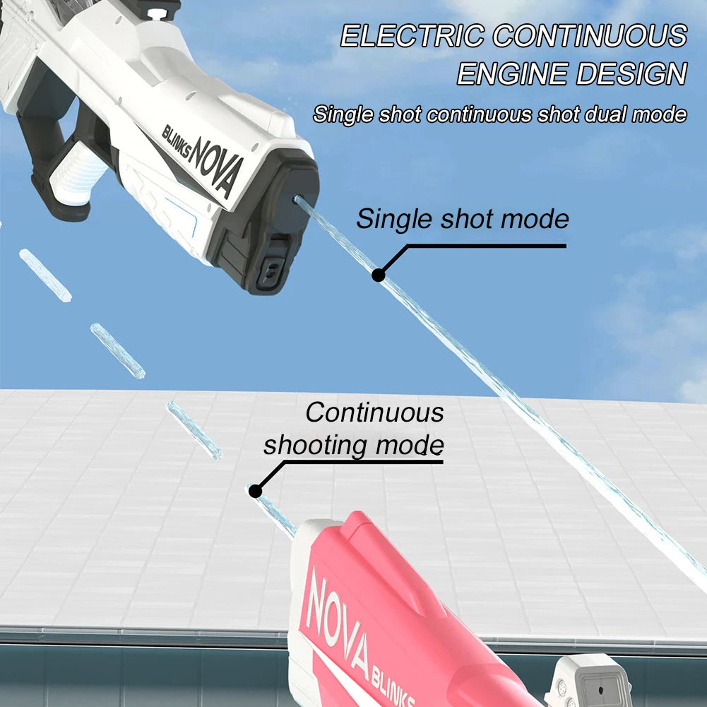 Automatic Electric Water Gun Auto Suction Water Guns for Adult Kids Battery Powered Squirt Blaster Summer Pool Beach Outdoor Toy Good Vibrations