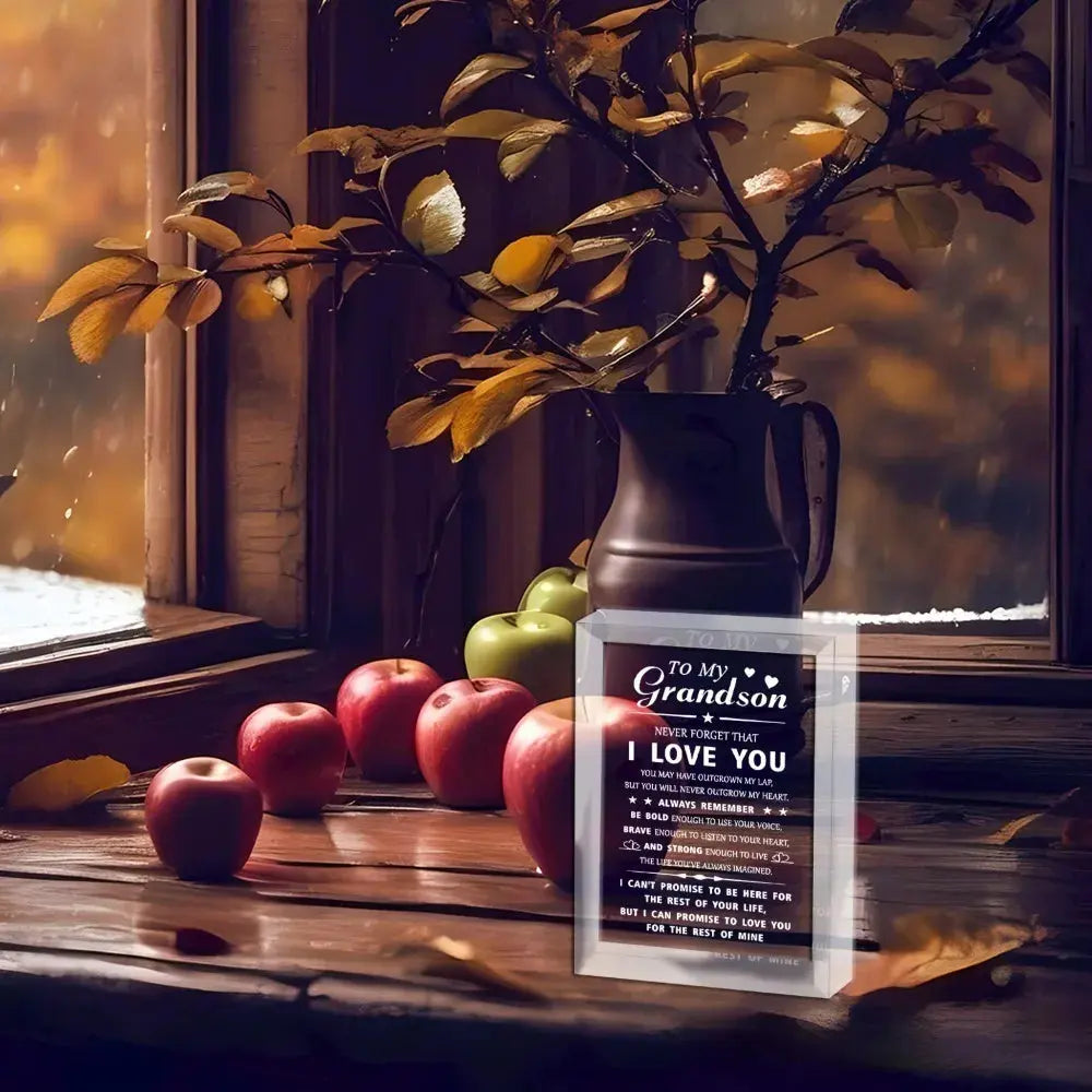 Heartwarming Grandson Gift, Unique Birthday Graduation Christmas Present,Perfect for Family Friends Loved Ones, Special Keepsake Good Vibrations