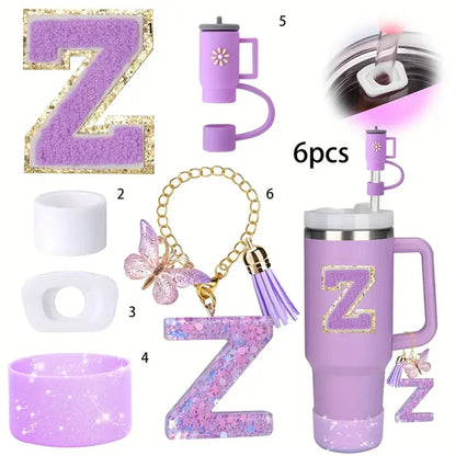 6PCS Cup Accessories Set for Stanley Cup  40oz tumbler with handle Including Silicone Straw Topper and Boot, Spill Proof Stopper Good Vibrations Adult Super Store