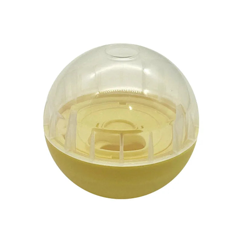 IQ Treat Ball Dog Treat Dispenser Toy Ball Interactive Dog Toy - 4" Dog Food Toy Stimulation, Slow Feeder Good Vibrations