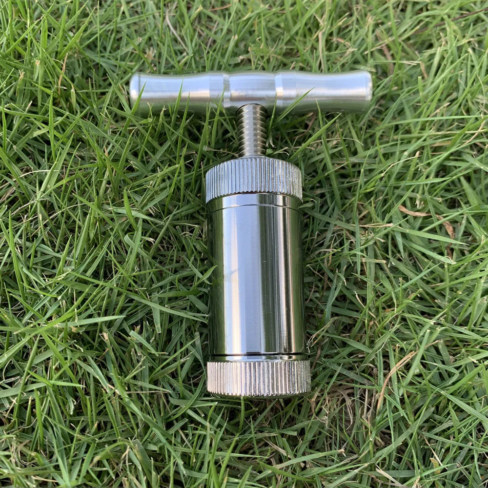 T-shaped Tobacco Herb Press Tobacco Pressing Machine Multi-function Aluminum Alloy Herb Grinder Crusher Cigarette Accessories Good Vibrations Adult Super Store