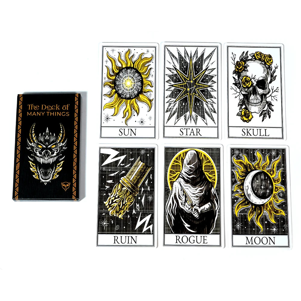 Stained Tarot Cards High Quality 78-Card Deck Of Many Things Leisure Entertainment Game Card Gathering Divination Board Games Good Vibrations