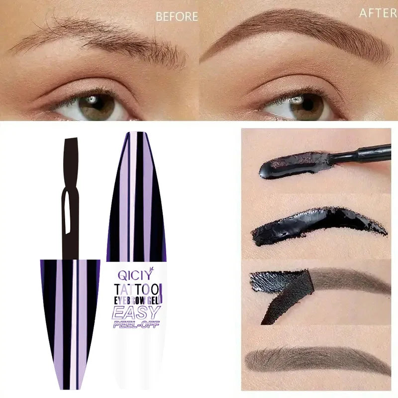 Dyeing Eye Brow Tattoo Tint Peel Off Eyebrow Eyeliner Freckles Dye Cream Waterproof Eyebrow Enhancer Gel Make Up Cosmetic Tool Good Vibrations