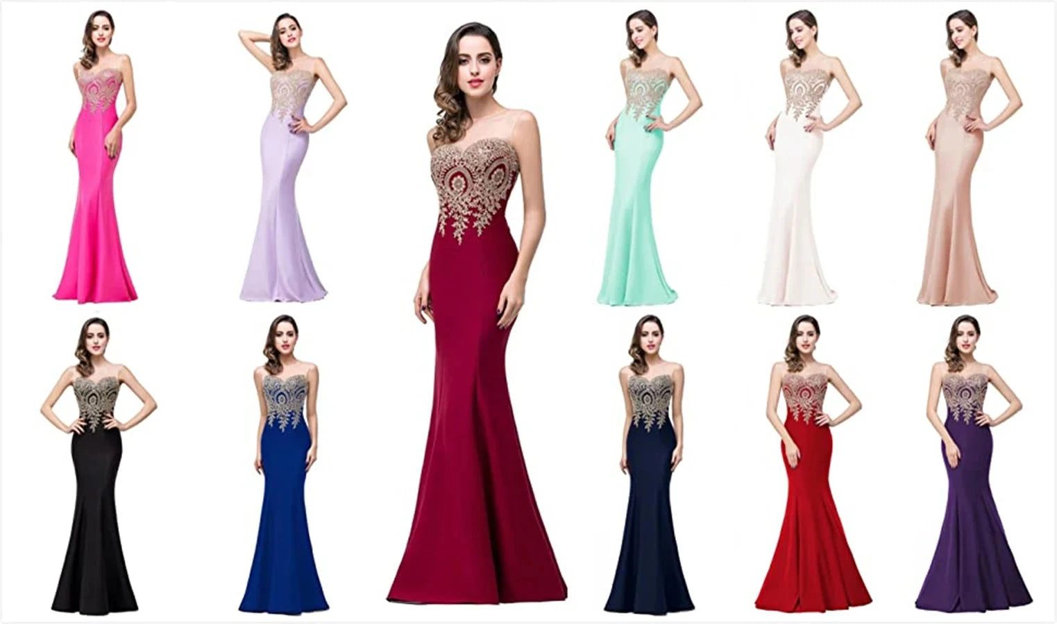 Mint Green Bridesmaid Dresses Mermaid Lace Applique Mesh Neck Backless Evening Formaol Party Prom Gown For Bride Vestido De Gala Good Vibrations