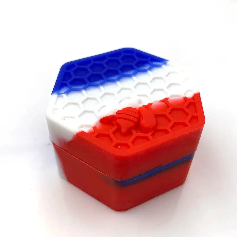 Wax Jar Silicone Box Bee Style for Oil Cream Box Easy To Hold and Carry Herb Container GOOD Vibrations Adult Super Store