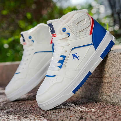 Men's casual sports outdoor hiking trendy fashion street comfortable Youth basketball sneakers Winter Good Vibrations