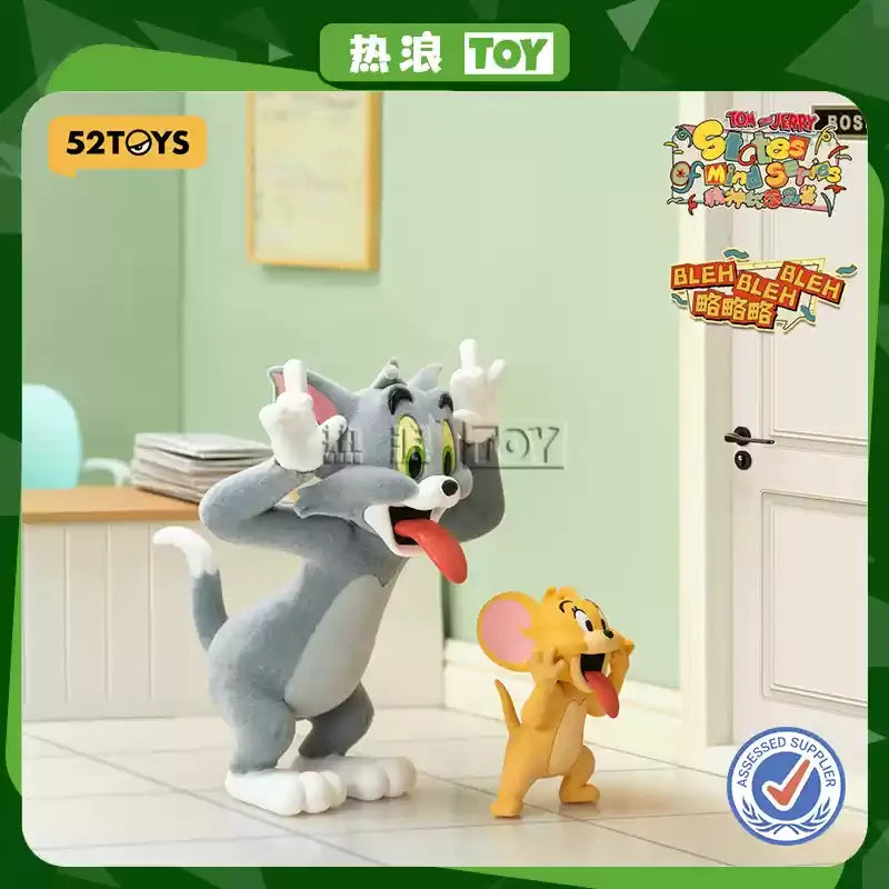 52toys New Product Tom And Jerry Mental State Tasting Blind Box Office Desktop Decoration Model Birthday Gift Children'S Gift Good Vibrations