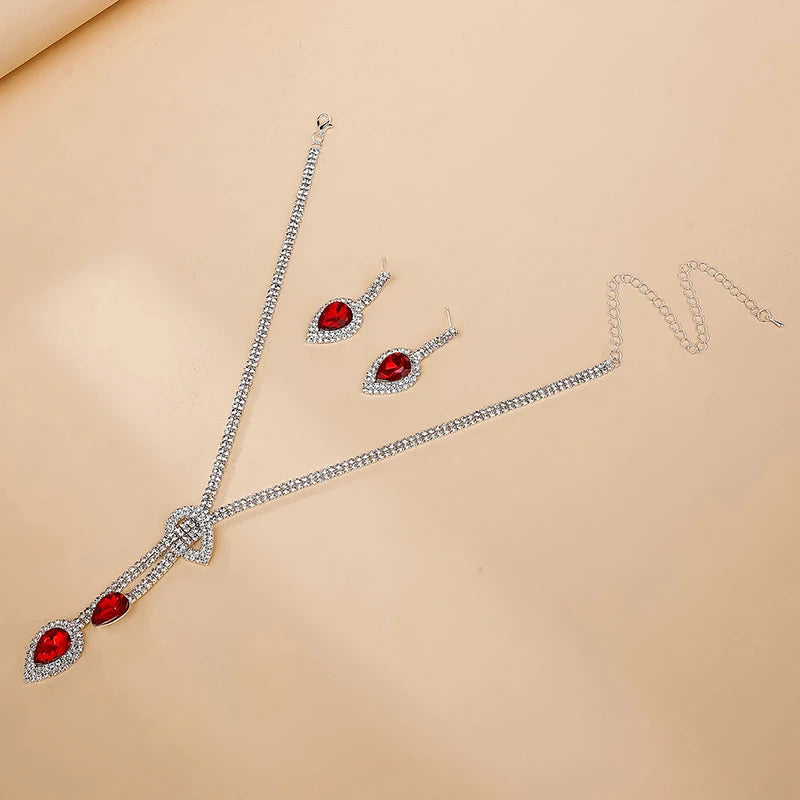 Fashion Necklace Earrings Set Dress Accessories Necklace Earrings Jewelry Set Wedding Dress Up Accessories Party Holiday Gift Good Vibrations Adult Super Store