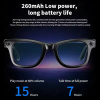 AI Smart Glasses 800W Anti Shake HD Camera Video Recording Languages Translation Sunglasses Bluetooth Call Music Play Man Women Good Vibrations