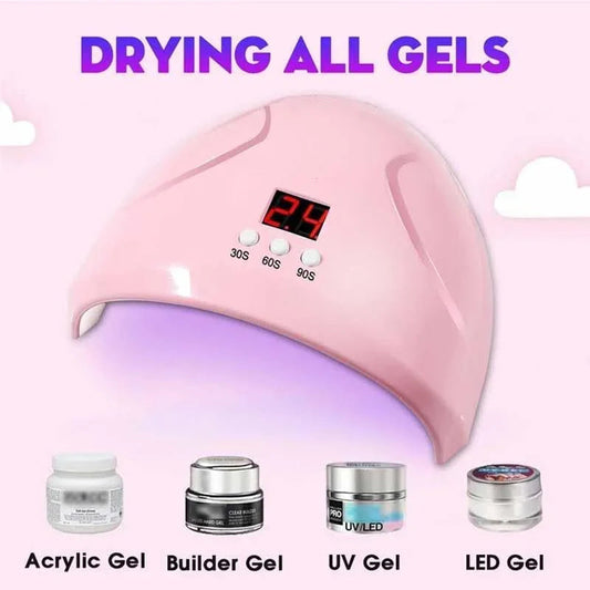 36W UV LED Nail Lamp for Gel Polish Curing Professional Nail Dryer Manicure Machine with Fast Drying Technology Good Vibrations