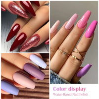 8ml Water-Based Nail Polish 48 Colors Long Lasting Quick Drying No Need of Lamp to Cure Nail Supplies Vernis for Nails Manicure Good Vibrations