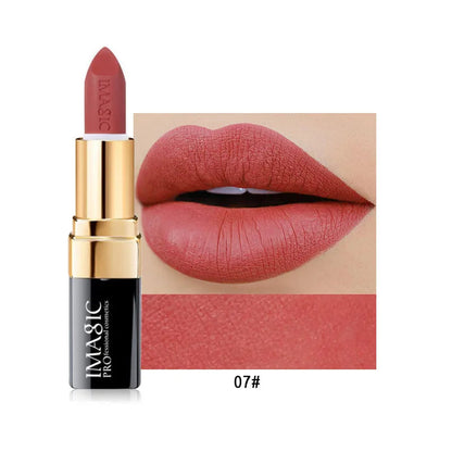 IMAGIC Lipstick Moisturizer Lips Smooth Lip Stick Long Lasting Charming Lip Lipstick Cosmetic Beauty Makeup 12 Colors Good Vibrations