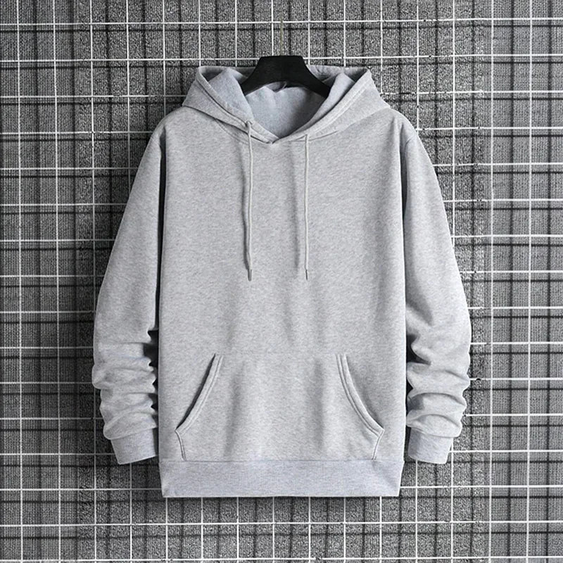 2026 New in Men's Sportswear Solid Color Hoodie + Sweatpants Urban Casual Fashion Tracksuit Fall/winter Comfort Warm Soft Outfit Good Vibrations