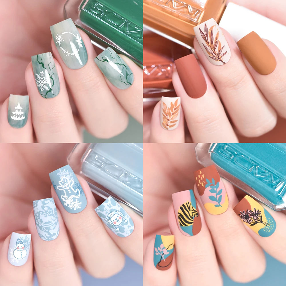 KADS 24 Colors Stamping Nail Polish Black White Gold Silver Nail Art Printing Varnish for Stamp Plate Nail Polish Lacquers Good Vibrations