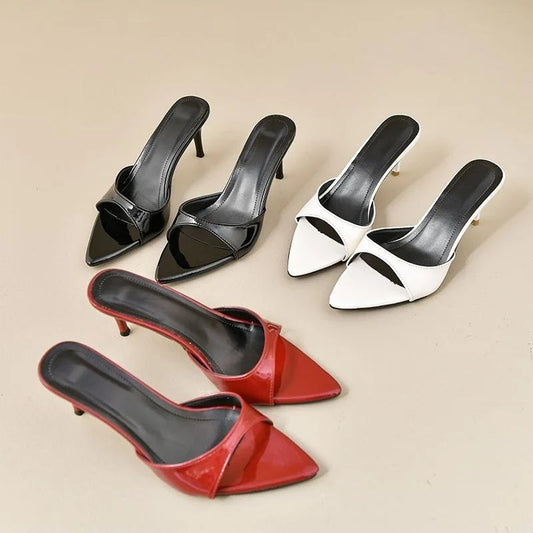 Women's High Heels Summer Slippers Women Sandals Fashion Classic Pointy Open Toe Stiletto Heels Sexy 2026 High-heeled Slippers Good Vibrations