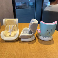 4 Styles For Car Doll Safety Seat Cartoon Chair Model Kawaii Doll Seat Outlet Decor Car Interior Styling Labubu Accessories ﻿ Good Vibrations