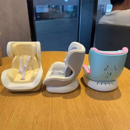 4 Styles For Car Doll Safety Seat Cartoon Chair Model Kawaii Doll Seat Outlet Decor Car Interior Styling Labubu Accessories ﻿ Good Vibrations