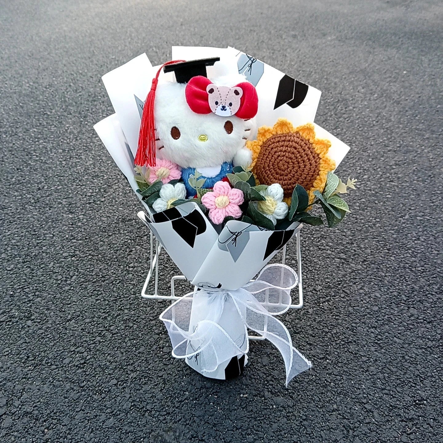 Sanrio Graduation Gift Kuromi Hello Kitty Bouquet Cartoon My Melody Cinnamoroll Valentine's Day Weddalentine's Day Birthday Good Vibrations
