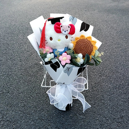 Sanrio Graduation Gift Kuromi Hello Kitty Bouquet Cartoon My Melody Cinnamoroll Valentine's Day Weddalentine's Day Birthday Good Vibrations