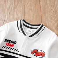 Baby Design Racing Suit Jumpsuit Cool Long Sleeved Outdoor Outfit Newborn Spring And Autumn Outfit Good Vibrations