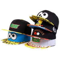Unisex Eye PIZZA Embroidery Hip-hop Hats Spring and Autumn Outdoor Adjustable Casual Baseball Caps Sunscreen Hat Good Vibrations