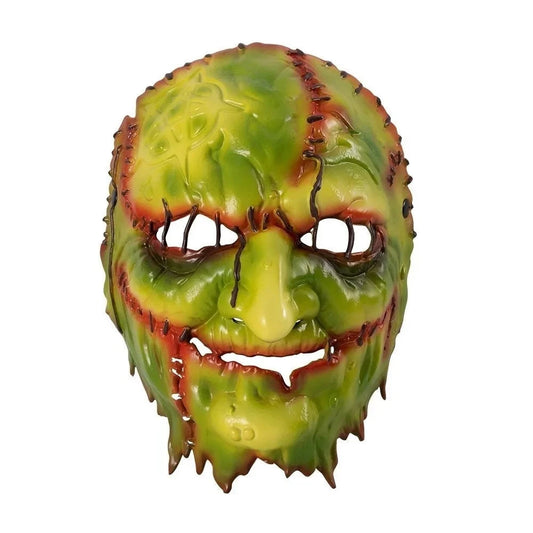 Blood Scar Halloween Witch Mask Facepiece Masquerade Dark Forest Mask Cosplay Old Man Face Scary Killer Devil Mask Halloween Good Vibrations