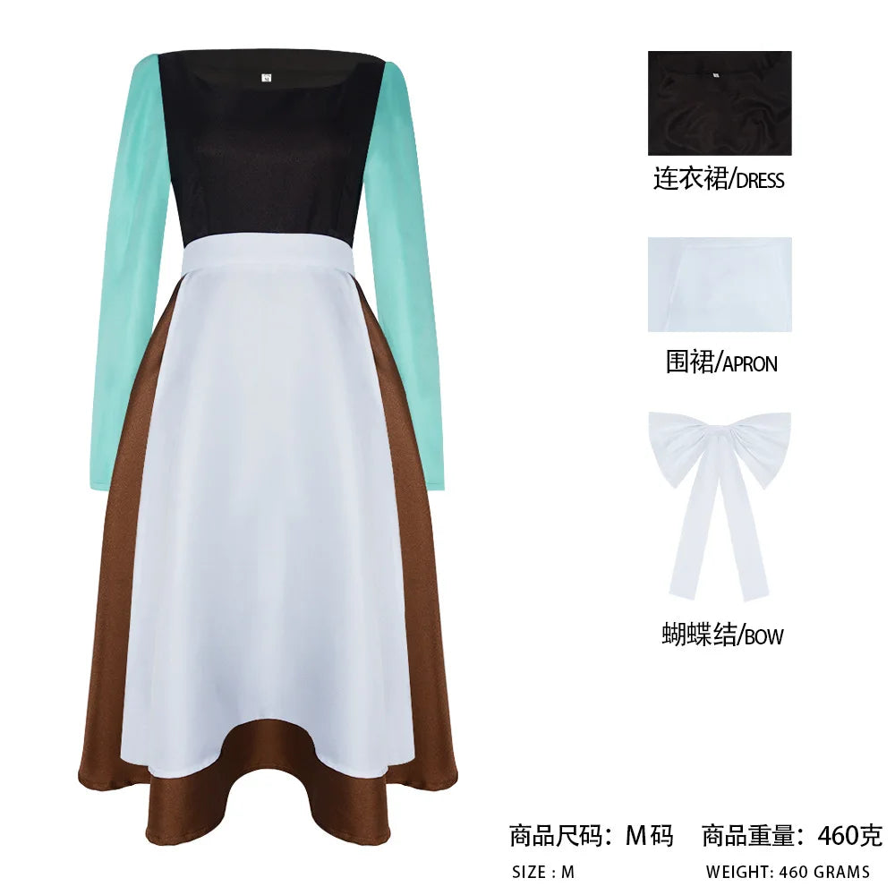 Anime Cinderella cosplay costume princess maid dress uniform suitable for women adult costume Halloween carnival party costume Good Vibrations
