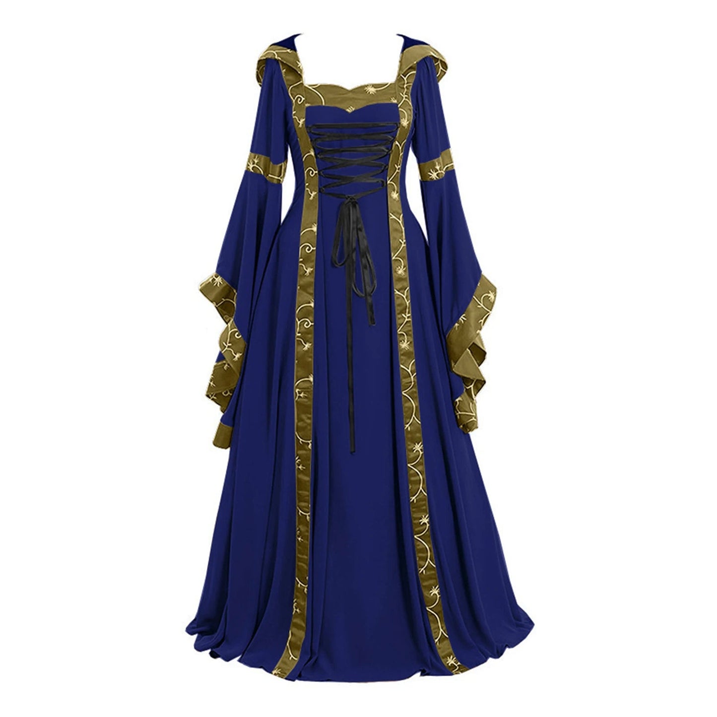 Medieval Dresses Gothiced Court Dress Royal Lady Ball Lolita Dress Square Neck Tight Waist Bowknot Women Dress Vestido Ropa Good Vibrations