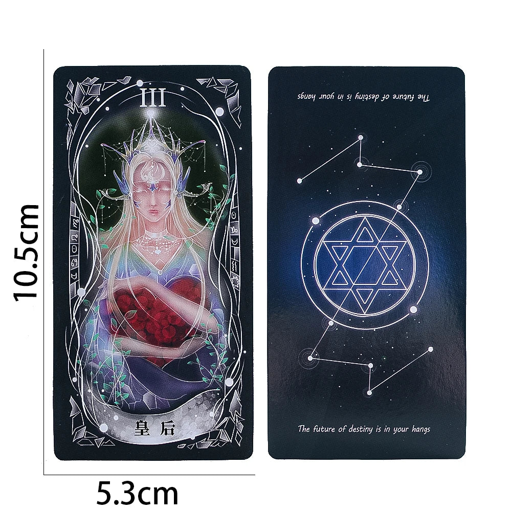 Tarot Cards European Mysterious Ancient Divination Tools Western Game Letters Card Nature's Secret Library Party Event Supplies Good Vibrations