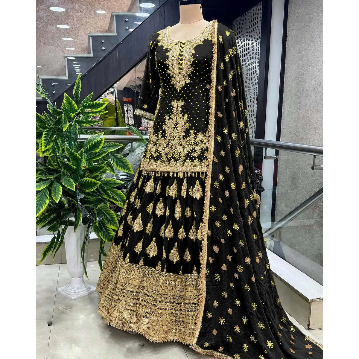 Beautiful Wedding Dresses Top Lehenga and Dupatta Elegant Wedding Wear Ensemble Good Vibrations