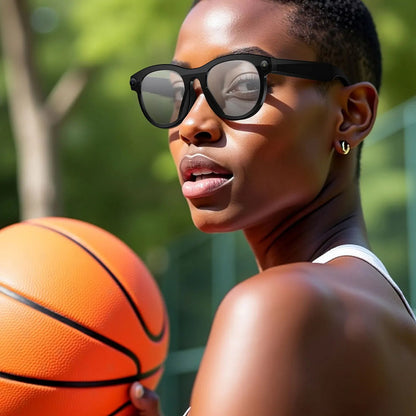2025 AI Smart Glasses New Interaction With Camera Photo Video Record Translation Music Smart Sunglasses Bluetooth Call Headphone Good Vibrations