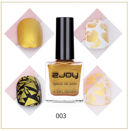 10ml Nail Stamping Polish Varnish Black White Colorful Nail Printing Lacquers for Stamping Plate 30 Colors Nail Stamping Polish Good Vibrations