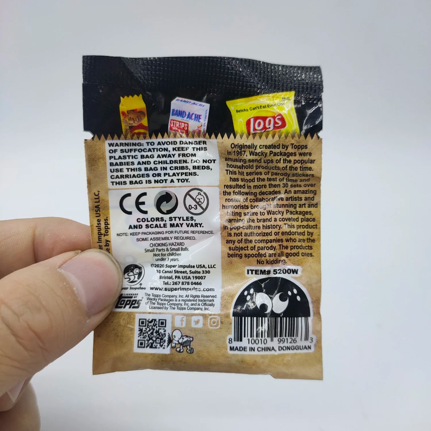 World's Smallest Wacky Packages Minis 3d Puny Products Blind Bag Candy Toy Retro Supermarket Miniature Toy Ornament Kids Gifts Good Vibrations