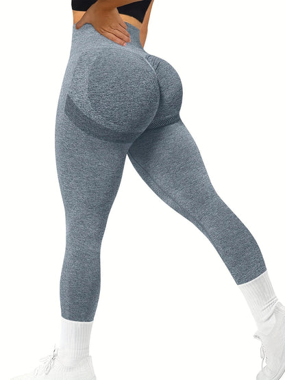 Seamless Butt Lifting Workout Leggings for Women High Waist Yoga Pants Compression Contour Tights Good Vibrations