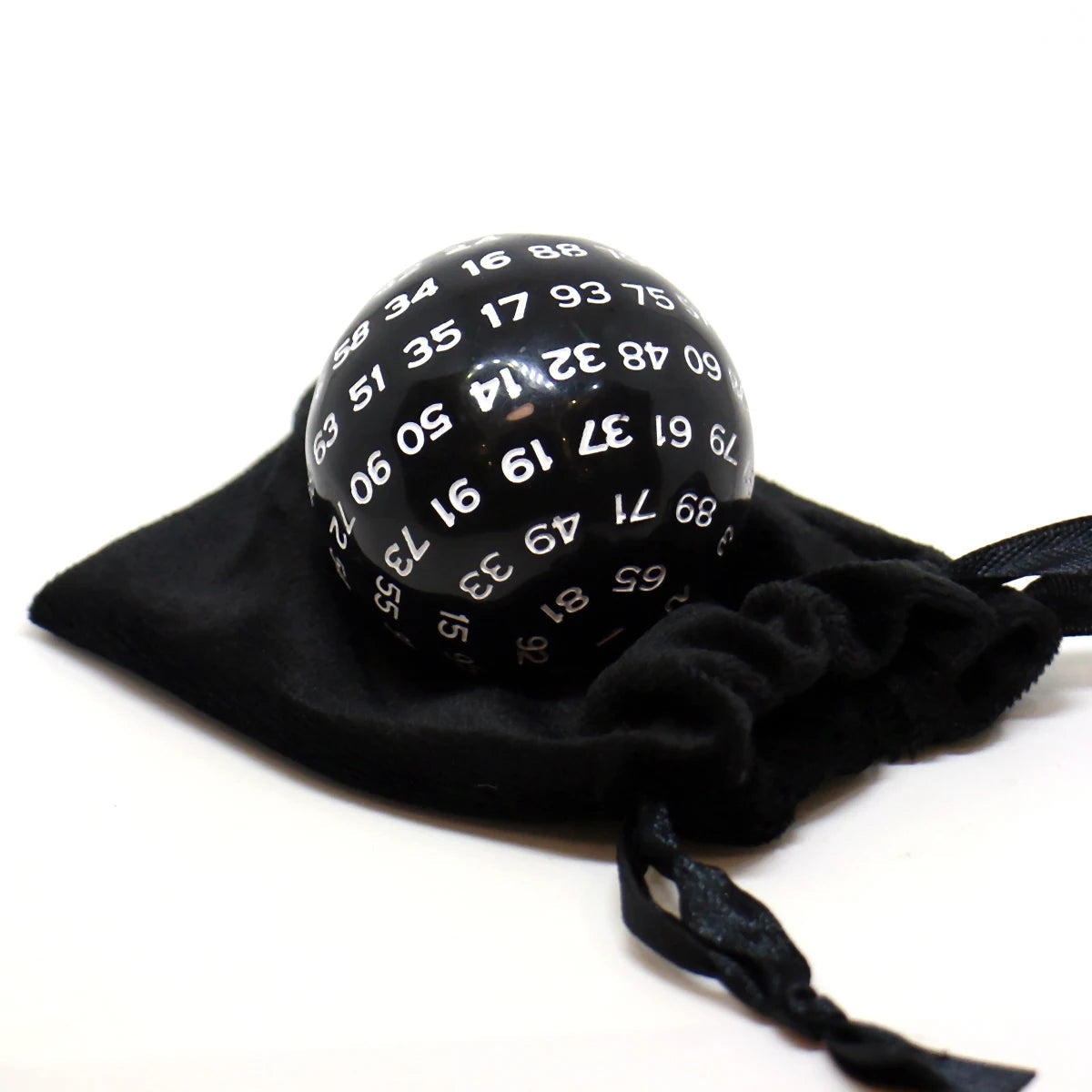 1pc D100 Dice, Board Game Dice, Polyhedral Table Game Dice Role-Playing RPG Dice, Games and Hobbies, With Velvet Bag Good Vibrations