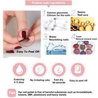 10 PCS Air Dry Nail Polish Peelable Water Based Non Toxic Odorless Quick Dry Toenail Finger Gel No Lamp Baking Nail Art Manicure Good Vibrations