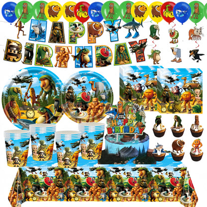 Italian Brainrot Birthday Party Decoration Tung Tung Sahur Tralalelo Tralala Tableware Balloon Cup Plate for Party Favor Supplie Good Vibrations