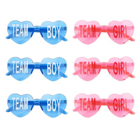 Baby Gender Reveal Party Team Boy Team Girl Glasses Decoration Supplies Blue and Pink Sunglasses Photo Props Guests Gift Favors Good Vibrations