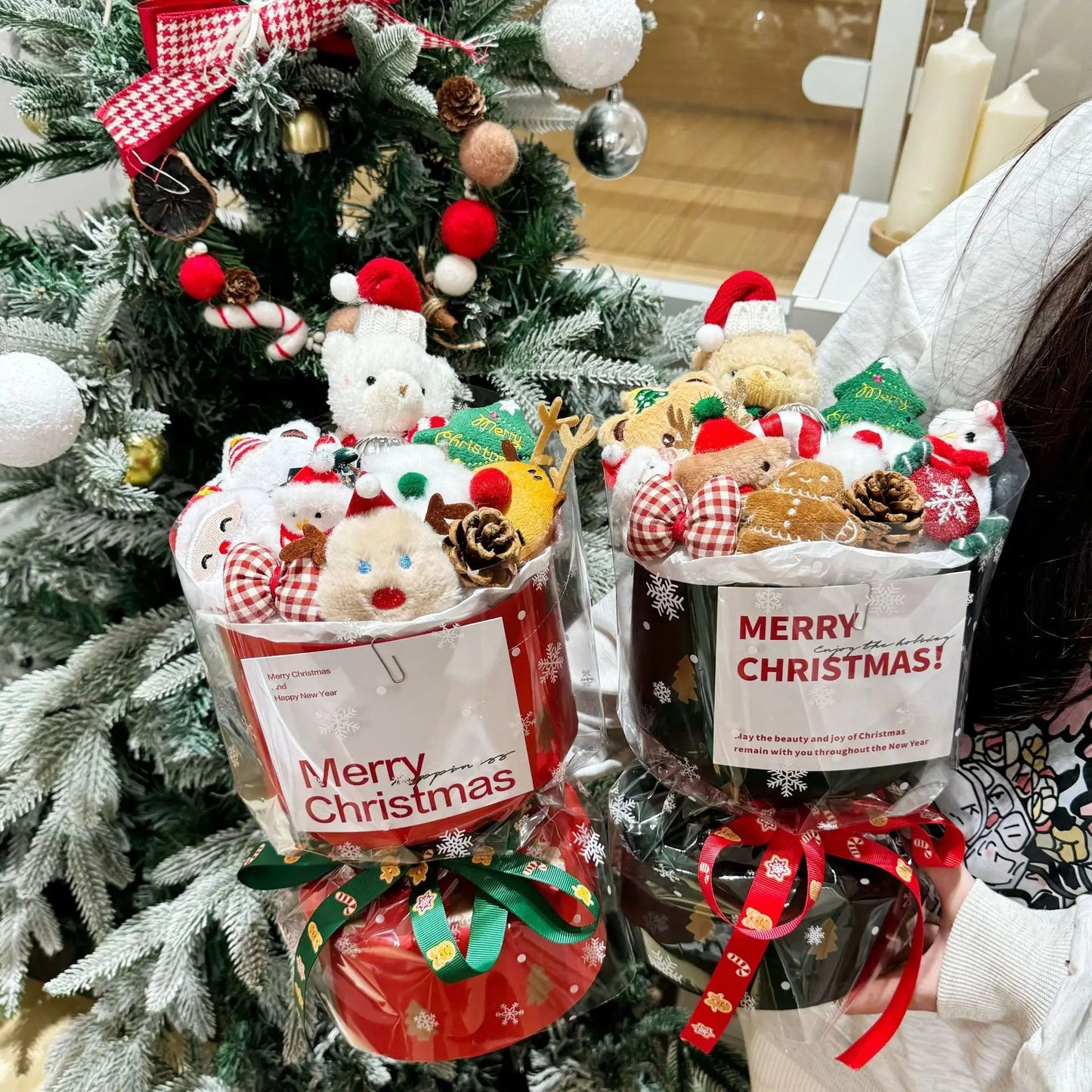 Christmas gift, finished teddy bear bouquet, birthday gift, gift for teacher, girlfriend, best friend, bouquet, souvenir Good Vibrations